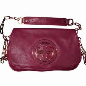 Tory Burch Amanda Berry Leather Clutch